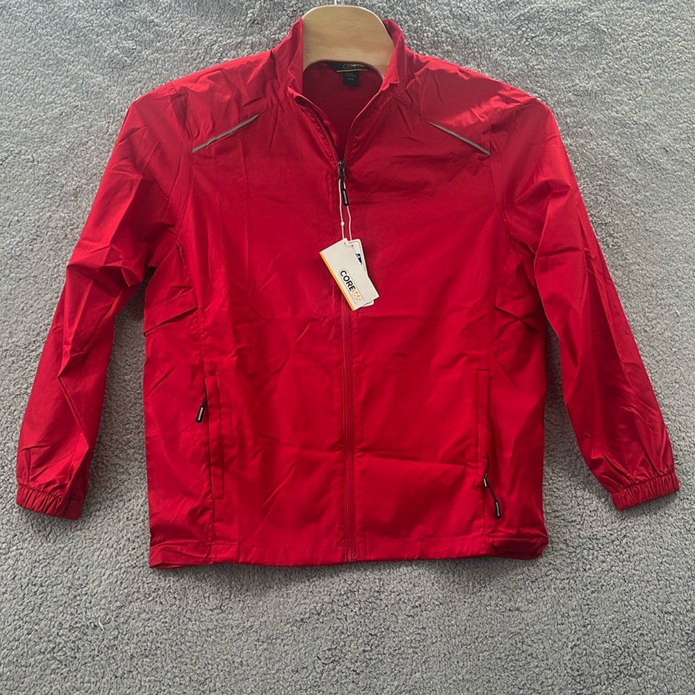 Core 365 red rain jacket size men’s M